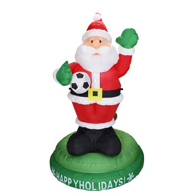 China Popular Christmas Gift 180cm Christmas Decoration Santa Inflatable Outdoor Element Blow Up Inflatables For Outdoor Yard Garden Lawn Decoration for sale