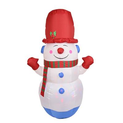 China Popular Christmas Gift 180cm Christmas Decoration Inflatable Snowman Outdoor Element Blow Up Inflatables For Outdoor Yard Lawn Decoration for sale