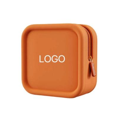 China Custom Logo Silicone Cosmetic Bag for Jewelry and Cosmetic Organization on the Go for sale