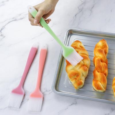 China Food Grade Silicone Baking Brush Handheld Silicone Brush for Baking Cooking BBQ Grill and More for sale