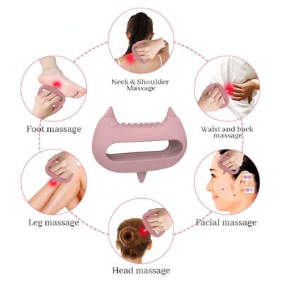 China Neck Silicone Massage Instrument for Key Meridians Brushing and Face Acupoint Massage for sale