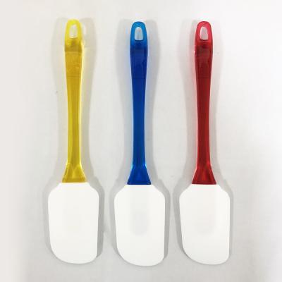 China Silicone mengcrème boter schraper Spatula cake tool met kit nummer 1 en Custom logo Te koop