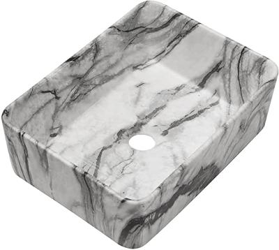 China Hot Sales Waterproof Above Counter Sanitary White Marble Sinks Beware Basins Handmade Marble Sink for sale