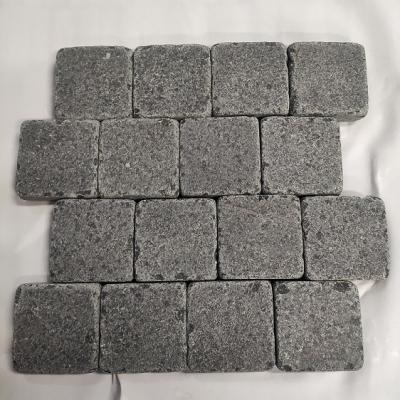 China Decorate Garden Plaza Construction Wholesale Price For Tumbled Cube Stone Paver for sale