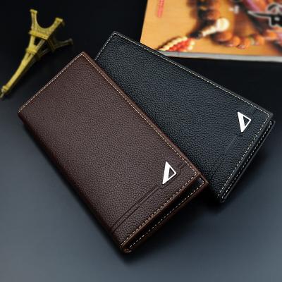 China Luxury Anti-theft Zipper Zipper Long Travel Leather Wallet For Men Large Capacity Men's Clutch Purse Wallet for sale