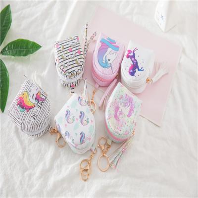 China Unicorn Zero Wallet Cartoon Kids Cute Coin Purse Main Chain Bag For Children Cute Stylish Buckle A Child Bag for sale