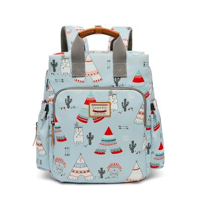 China 2021 Backpack Fashion Mom Bags Tote Handbag Waterproof Travel Mom Baby Diaper Bag Backpack For Mom Baby Care Diaper Backpack For Mother for sale