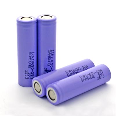 China Samsung SDI 18650 ICR18650-28A 2800mAh 3.7V Li-ion Battery Rechargeable for sale