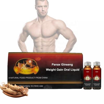 China Supplying OEM/ODM Natural Energy Herbs Energy Support To Help Weight Gain Drinks Ginseng Extract Oral Liquid For Men for sale