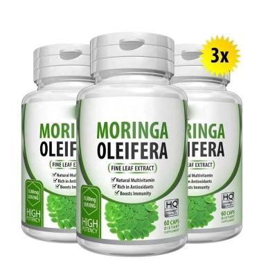 China Weight Loss OEM/ODM 100% Pure Natural Moringa Leaves Extract Powder Capsule Dietary Supplement Weight Loss Capsules for sale