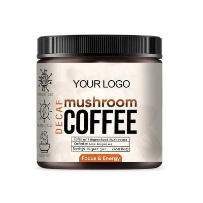 China Supply OEM/ODM Energy Private Label Ganoderma Mushroom Coffee Support Energy Boost Immune System Mushroom Coffee Powder For Men for sale