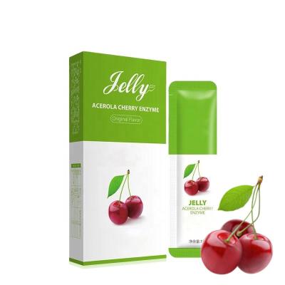 China Slimming & Private Label OEM Collagen Whitening Slimming Detox Whitening Acerola Cherry Enzyme Jelly Candy Fruit Jelly Stick for sale