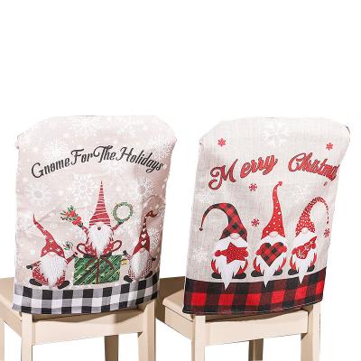 China Jacquard Christmas Decoration Kitchen Dressing Props Chair Cover for sale