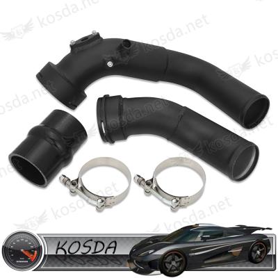 China Black Aluminum Auto Car Air Intake Charge Pipe Piping Kit For N55 F20 F30 F31 M135i M235i for sale