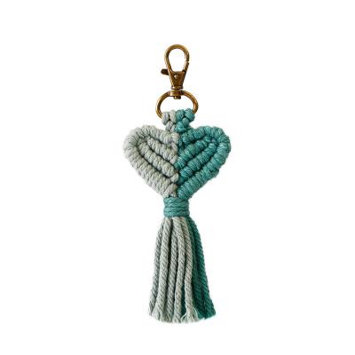 China Factory Price Charm Key Chain Key Chain Sales Cotton Bag Handmade Bag Pendant Hot Eco-Friendly Rope Material for sale