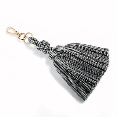 China Handmade Cotton Woven Pendant Key Chain Cute Key Indicator Bag DIY Key Chain Eco-friendly Material for sale