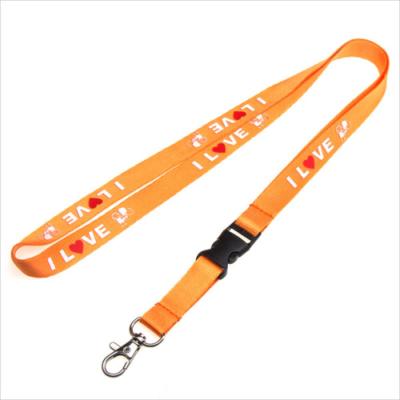 China Eco-friendly Material Wholesale Custom Design Logo Fabric No Min Order Custom LOGO Lanyard for sale