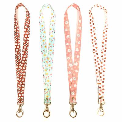 China Long Lanyard Lanyard Neck Strap Colorful Braided Material Eco-Friendly String Polyester Badge Holder DIY Plastic Lanyard for sale