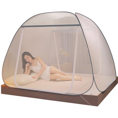 China Folded mosquito net high quality durable folding thickened net without encryption anti-fall bed installation for sale