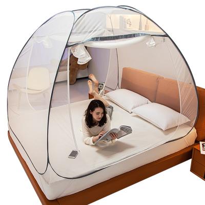 China Folded Classic Small Dome Bed Mosquito Netting Mesh Small-topped Mosquito Net For Adults And Children Bed Net for sale