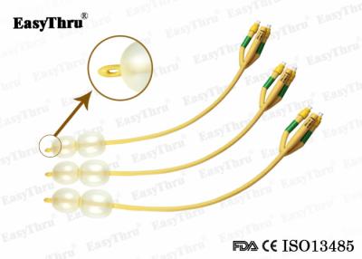 China Double Balloon 3 Way Latex Foley Catheter 30ml +50ml For Balloon Tamponade Urology Catheters for sale