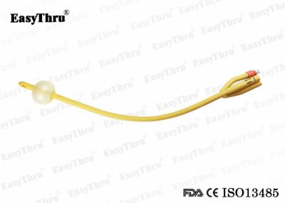 China 3 Way Disposble Latex 14Fr Foley Catheter Silicone Coating Urology Catheter Fr16 To Fr26 EasyThru for sale