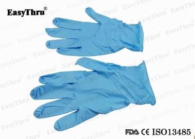 China Guantes médicos disponibles del látex del nitrilo azul para el examen ginecológico quirúrgico en venta