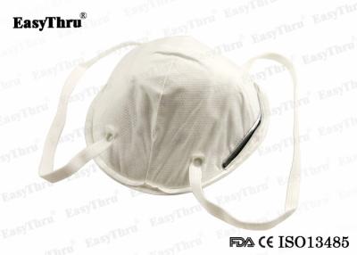 China White Medical Respirator Mask / N95 Ffp2 Dust Mask For Hospital  Surgical for sale