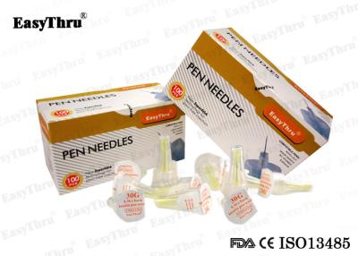 China Gradiente médico 30G * agujas de la pluma de la seguridad de 8m m, aguja diabética disponible del 100% de la jeringuilla de las agujas de la insulina en venta