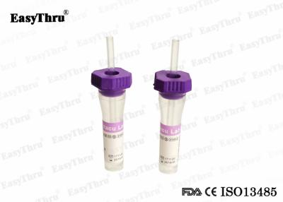 China Min Lab Microblood Sample Collection Tubes , Sealed Butyl Rubber Stopper Edta Blood Tube for sale