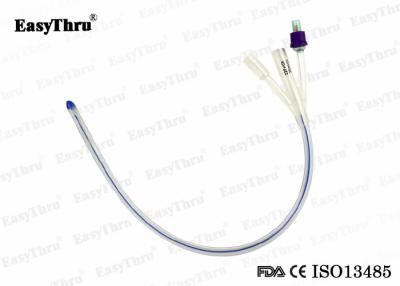 China 100% All Silicone Urology Foley Catheter , Fr12 Fr14 Fr16 Three Way Foley Catheter for sale