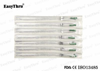 China PVC Intermittent Urinary Catheter , Transparent 14 Fr Disposable Male Or Female Nelaton Catheters for sale