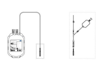 Chine Contient le sac simple de sang de la solution 150ml de l'anticoagulant CPDA-1 à vendre