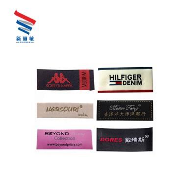 China Viable Factory Price Custom Printed Private Clothing Garment Size Woven Label For Clothing Shoe for sale