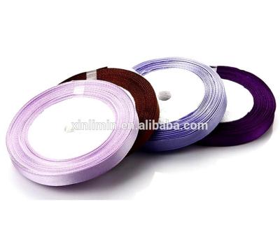 China Hot Selling Recyled Eco Friendly Recycle Material Polyester Ribbon Satin Ribbon for sale