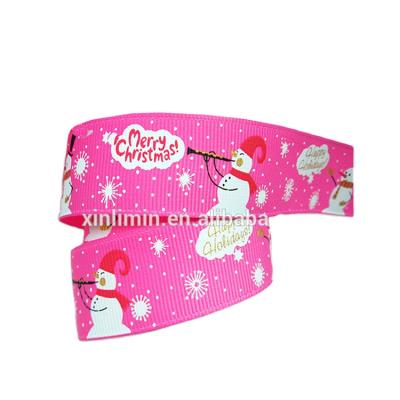 China Recyled Custom Printed Wholesale High Quality Colorful Cartoon Character Bun Grosgrain Ribbon for sale