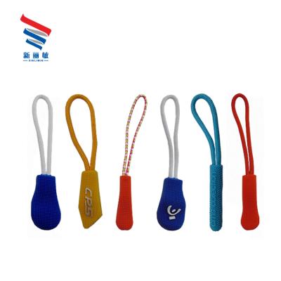 China Nickel Free Silicone Zipper Puller Custom Rubber Key Locking Sliders For Clothes Accessory for sale