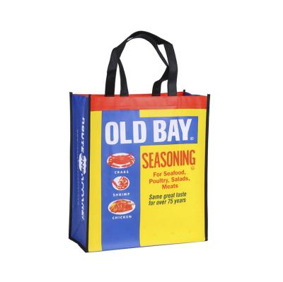 China Hot sale good quality promotional laminated non woven bag handled, non woven shopping bag for sale