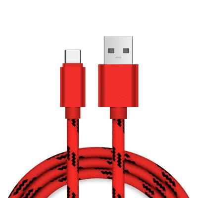 China Mobile Phone Wholesale Price Camouflage USB Cable 1m 2m 3m Fast Charging 2A Cable For iPhone Android Tiger Bars Nylon Braided USB Data Cables for sale