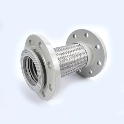 China Corrosion Resistance Flange Type Corrugated Stainless Steel Metal Braided Hose for sale