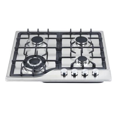 China Household Stainless Steel Built In Natural Gas Stove 4 Burner Lpg Gas Hob for sale