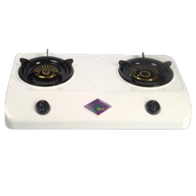 China Hotel Powder Coating 2 Burner Gas Stove Household Stove Gas Energy Saving Cooking Stove for sale