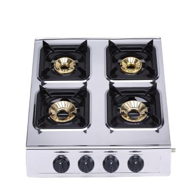 China High Quality Household Modern Design 4 Burner Stainless Steel Table Gas Cooker Stove for sale