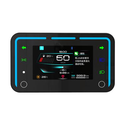 China Electric motorcycle accessories motorcycle odometer dashboard support navigation display whatsapp wechat message recycle call identification for sale