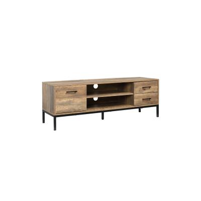 China Modern simple modern steel and wood combined with TV cabinet with 2 door for sale