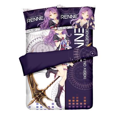 China Eiyuu Densetsu Nondisposable Senator no Kiseki Anime Bedding Set Girl Duvet Cover Set for sale