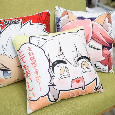 China Disposable High Quality Cheap Custom Waifu Pillow Printed Pillow Case Plush Case for sale