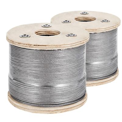 China Good tension and durability 7x19 10mm stainless steel cable used for outdoor deck cable railing for sale