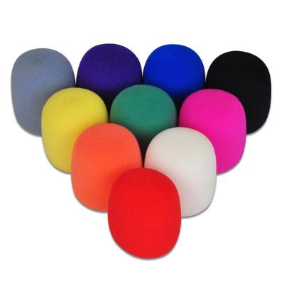 China Earphone 8 Colors Windshield Mic Windscreen Protector Handheld Microphone Sponge Foam Covers Windshield Foam For Karaoke DJ for sale