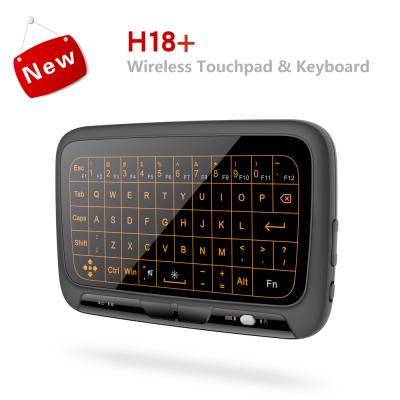 China H18+ 2.4g RF Wireless Keyboard Touch Wireless Keyboard With Touchpad for sale